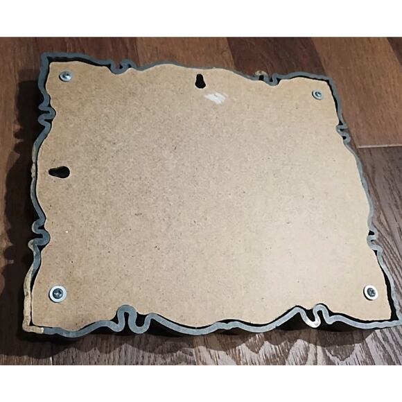 Vintage Small Gold Ornate Baroque Hollywood Regency Wall Mirror Frame rectangle - Picture 5 of 5